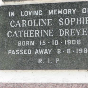 DREYER Caroline Sophie Catherine 1908-1986