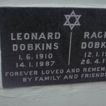 DOBKINS Leonard 1910-1987 &amp; Rachel 1916-1997