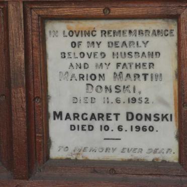DONSKI Marion Martin -1952 &amp; Margaret -1960