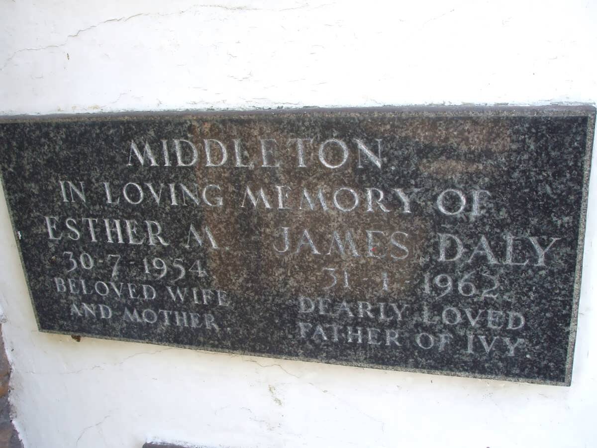 DALY James -1962 &amp; Esther M. -1954