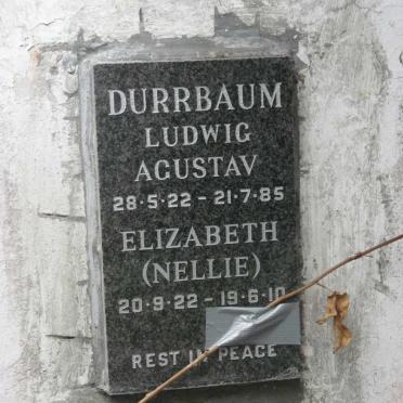 DURRBAUM Ludwig Agustav 1922-1985 &amp; Elizabeth 1922-2010