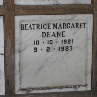 DEANE Beatrice Margaret 1921-1987
