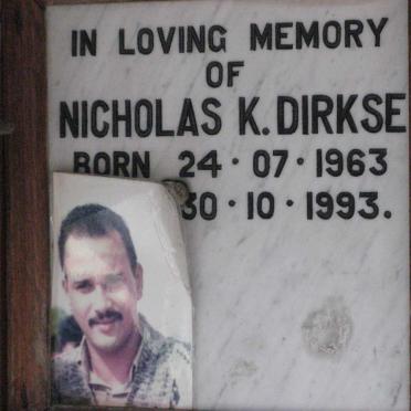 DIRKSE Nicholas K. 1963-1993