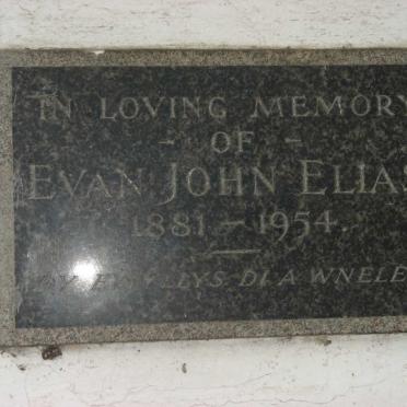ELIAS Evan John 1881-1954