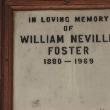 FOSTER William Neville 1880-1969