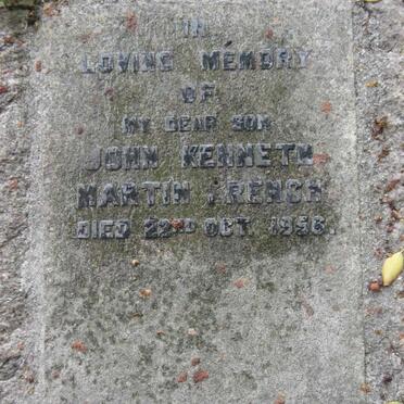 FRENCH John Kenneth Martin -1956