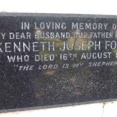 FOSTER Kenneth Joseph -1962