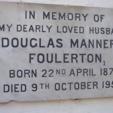 FOULERTON Douglas Manners 1871-1953