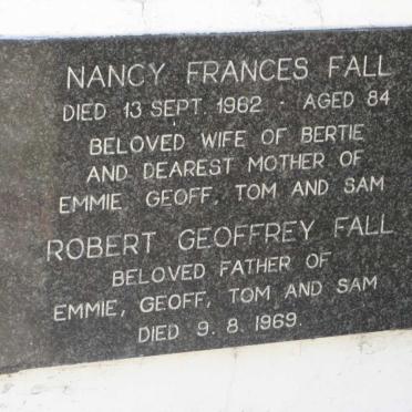 FALL Robert Geoffrey -1969 &amp; Nancy Frances -1962