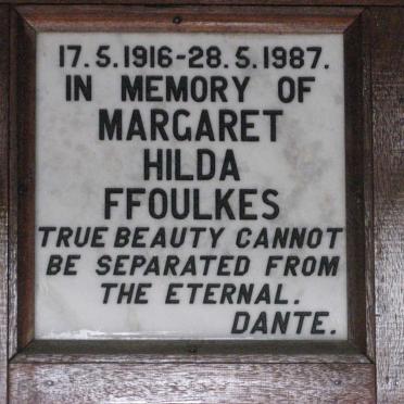 FFOULKES Margaret Hilda 1916-1987