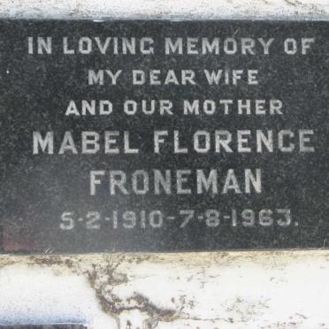 FRONEMAN Mabel Florence 1910-1963