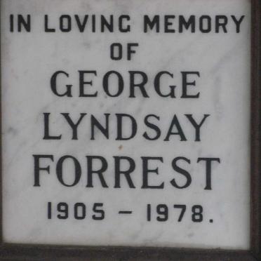FORREST George Lyndsay 1905-1978