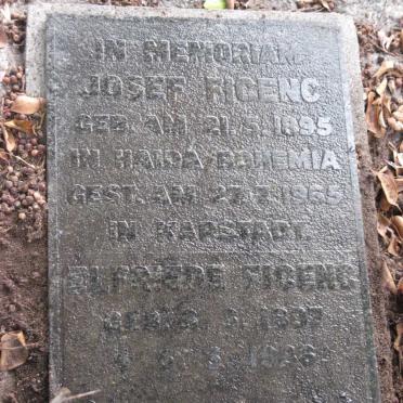 FICENC Josef 1895-1965 &amp; Elfriede 1897-1986