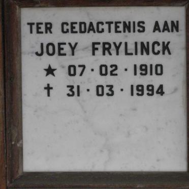FRYLINCK Joey 1910-1994