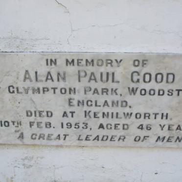 GOOD Alan Paul -1953