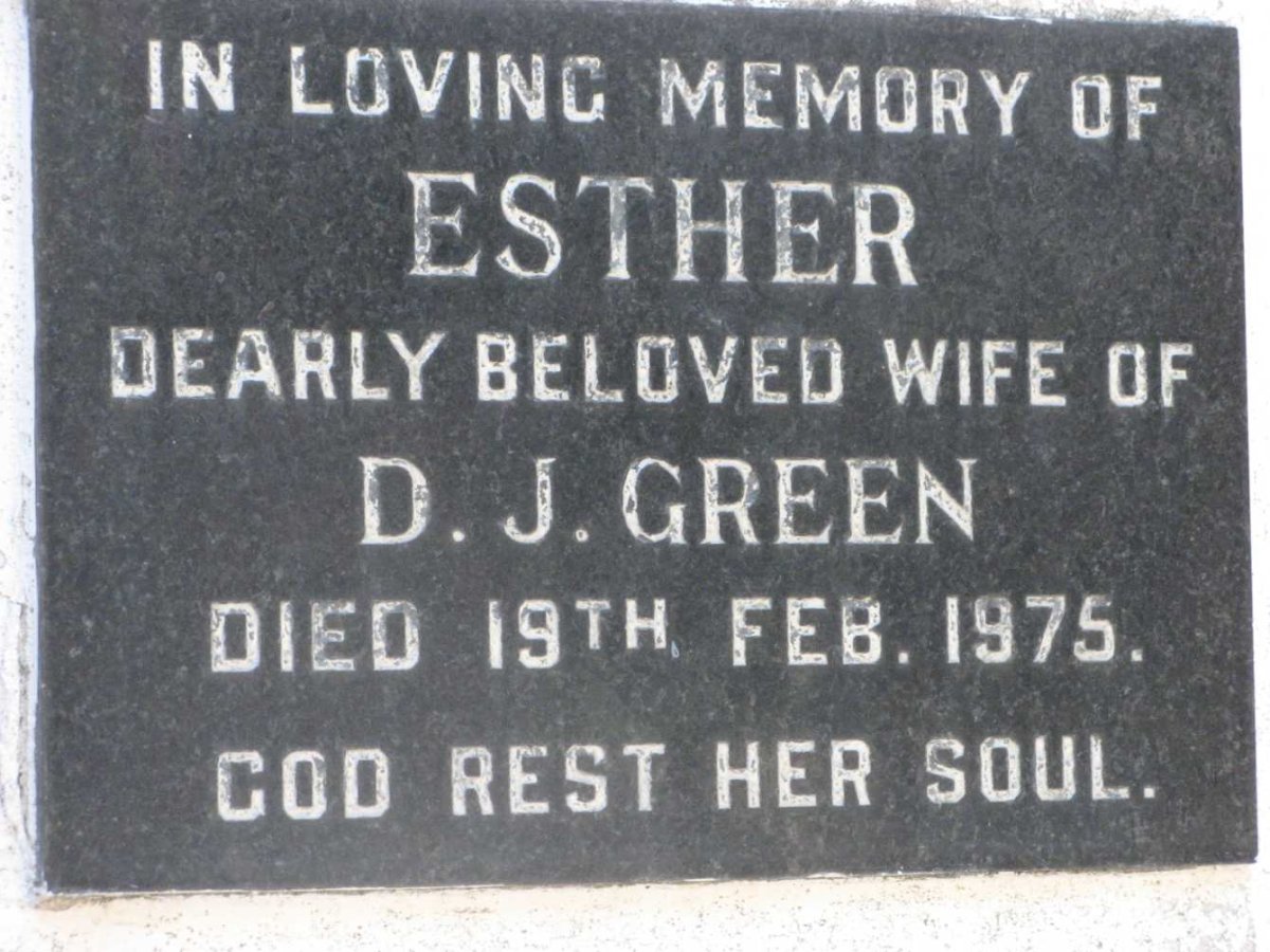 GREEN Esther -1975