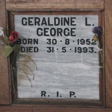 GEORGE Geraldine L. 1952-1993