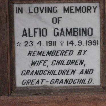 GAMBINO Alfio 1911-1991