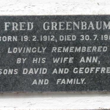 GREENBAUM Fred 1912-1968