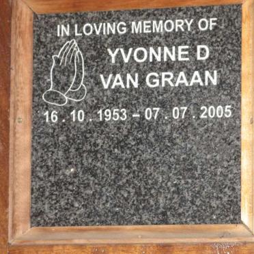 GRAAN Yvonne D., van 1953-2005
