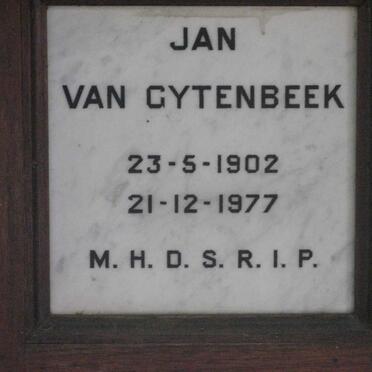 GYTENBEEK Jan, van 1902-1977