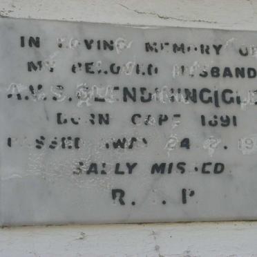 GLENDINING A.M.S. 1891-1964