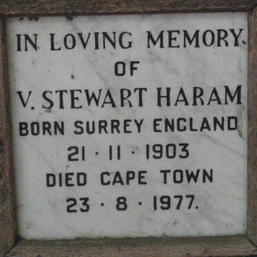 HARAM V. Stewart 1903-1977