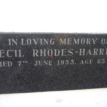 HARRISON Cecil, RHODES -1955