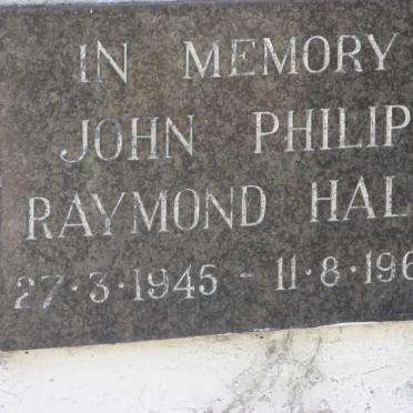 HALL John Philip Raymond 1945-1963