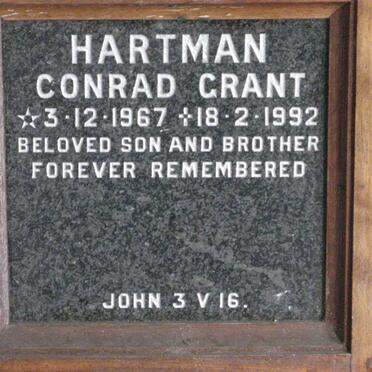 HARTMAN Conrad Grant 1967-1992