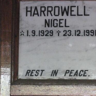 HARROWELL Nigel 1929-1991