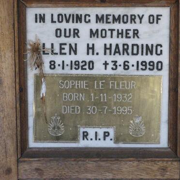 HARDING Ellen H. 1920-1990 :: LE FLEUR Sophie 1932-1995
