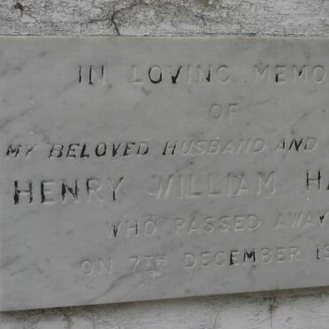 HAWTIN? Henry William -1961