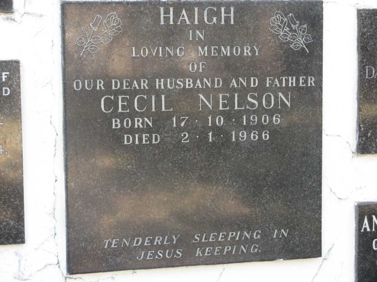 HAIGH Cecil Nelson 1906-1966