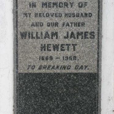 HEWETT William James 1869-1958