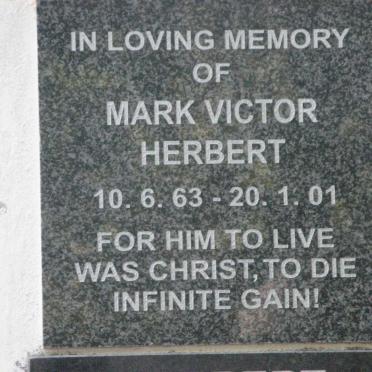 HERBERT Mark Victor 1963-2001