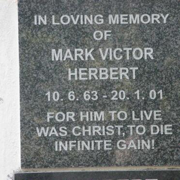 HERBERT Mark Victor 1963-2001