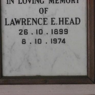 HEAD Lawrence E. 1899-1974