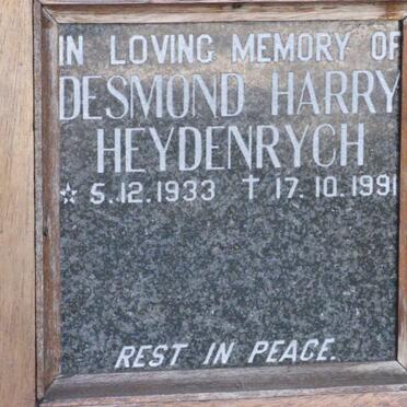 HEYDENRYCH Desmond Harry 1933-1991
