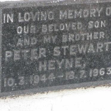 HEYNE Peter Stewart 1944-1963