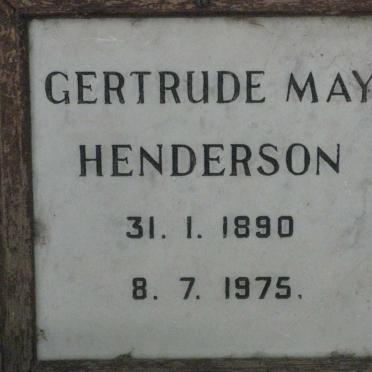 HENDERSON Gertrude May 1890-1975