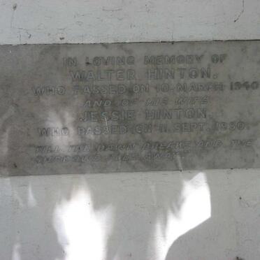 HINTON Walter -1940 &amp; Jessie -1950