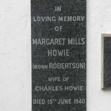 HOWIE Margaret Mills nee ROBERTSON -1940