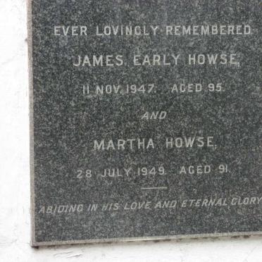 HOWSE James Early -1947 &amp; Martha -1949