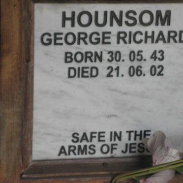 HOUNSOM George Richard 1943-2002