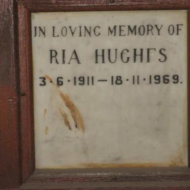 HUGHES Ria 1911-1969
