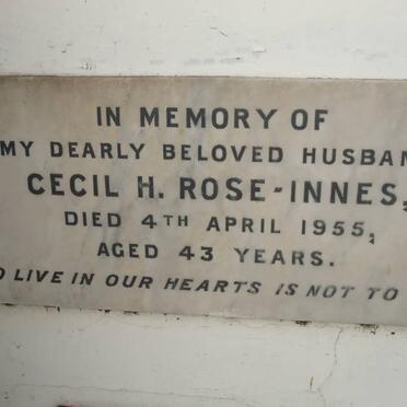 INNES Cecil H., ROSE -1955