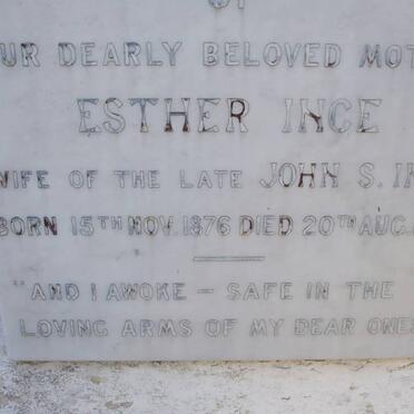 INCE Esther 1876-1956