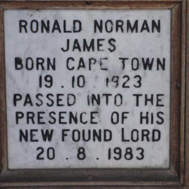 JAMES Ronald Norman 1923-1983