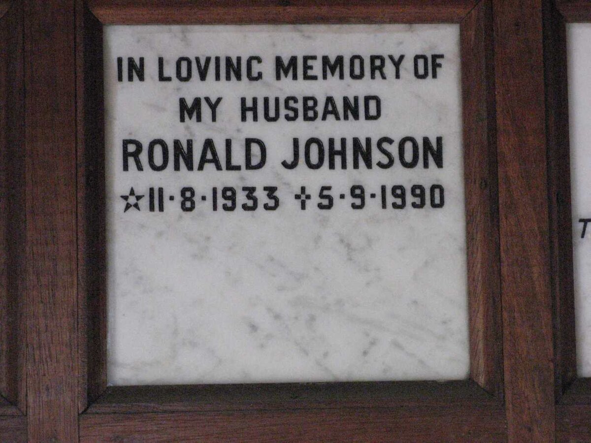 JOHNSON Ronald 1933-1990